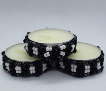Beaded Tealight Candles