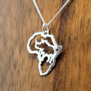 Necklace Africa Frame Rhino