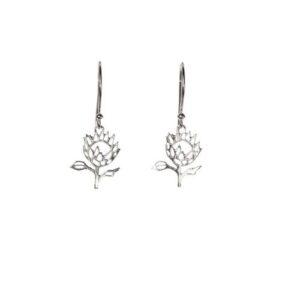 Sterling Silver Protea Earings