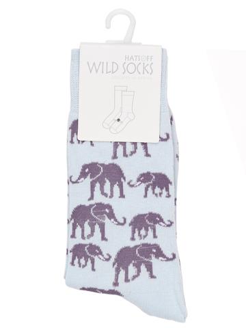 Wild Socks - Elephant blue