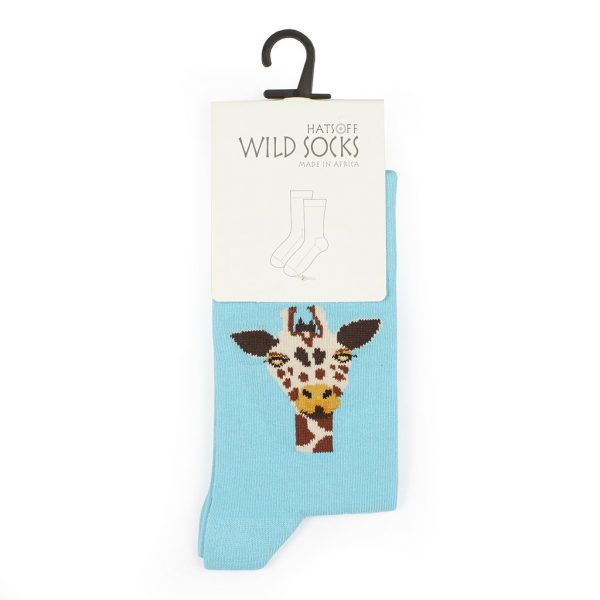 Wild Socks - Giraffe Blue