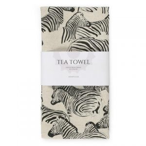 Tea Towel - Zebra Natural