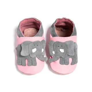 Leather Elephant Shoes Pink