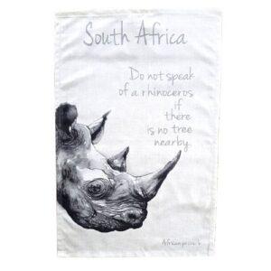 Tea towel Rhino