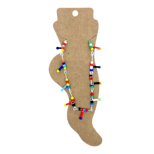 Anklet Multicoloured Beads