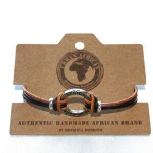 Bracelet Tan/Brown Africa Disk