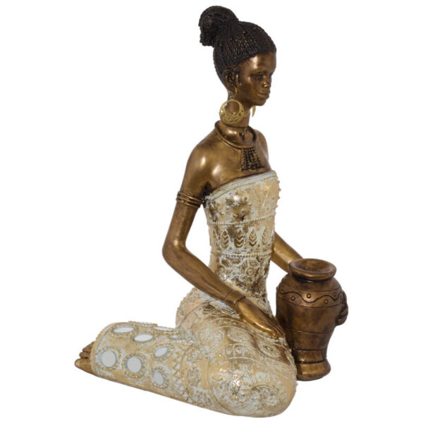Thandiwe Ethnic Woman in Gold 26cm