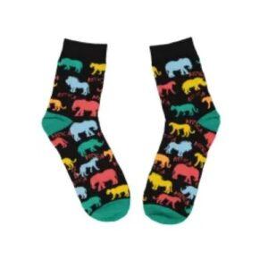 African Animal Socks - Back