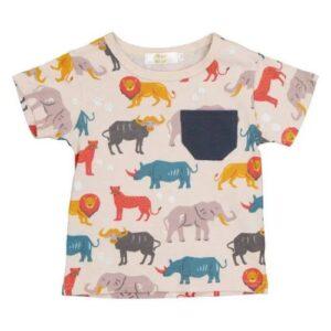 Boys Animal Print Safari shirt