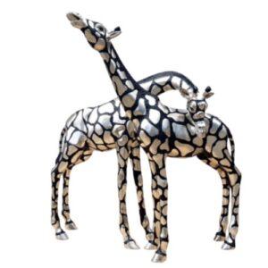 Giraffe Pair Silver
