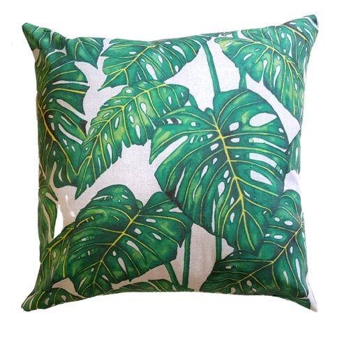 Vintage Monsteria Leaves Scatter Cushion